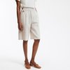 Bermuda lin femme