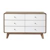 Commode blanche 6 tiroirs