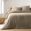Parure de lit gaze de coton beige