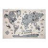 Tapis carte du monde