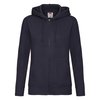 Sweat zippé long femme