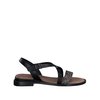 Black flat sandals