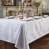 Nappe ronde grise et blanche