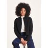 Veste longue col mao femme
