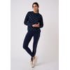 Bleu Marine Pois