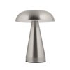 Lampe de chevet argentée