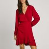 Robe rouge manche bouffante