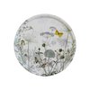 Plateau rond gris