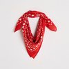 Foulard carré rouge