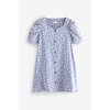 Bleu Motif Fleurs