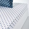 Blanc/Bleu Pétrole