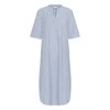 Bleu Ebb And Flow Melange/Blanc Chalk Stripe