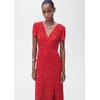 Robe longue fleurie manche courte