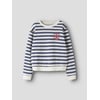 Gestr felblauw/wit