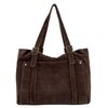 Cabas cuir marron