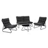 Salon de jardin 2 fauteuils 1 table