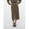 Jupe cuir marron