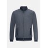 Blauwe hoodie met rits heren