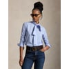 Blue Striped/White
