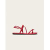 Cuir Plissé Verni Rouge