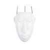 Pot de fleur suspendu blanc