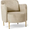 Beige Grège Velours Et Doré