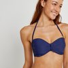 Haut de maillot de bain bandeau bleu marine