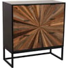 Bois Marron Graphique Et Noir Mat