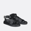 Sandales entre doigt femme noir