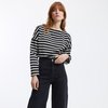 Tee shirt col bateau noir