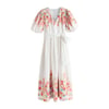 Imprimé Floral Blanc