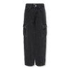 Jean cargo noir fille