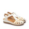 White wedge sandals