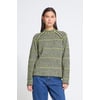 Vert Green White Leek Stripe