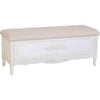 Blanc Patiné Assise Beige Clair