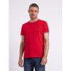 T-shirt rayé rouge et blanc homme