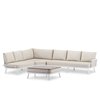 Blanc, Coussin Beige