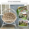 Fauteuil oeuf sur pied