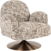 Marron Chiné Effet Tweed Omara