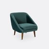 Groene fluwelen stoel