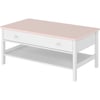 Blanc Alpin Et Rose Pastel