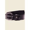 Ceinture noire femme boucle ronde