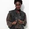 Veste en jean bleu clair