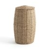 Laundry basket with lid