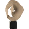 Beige Sable Sur Socle Noir