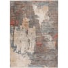 Multicolore Beige Gris Bleu Rouille