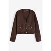 Gilet long femme marron chocolat