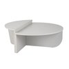 Table basse bois gris et blanc