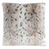 Housse coussin fausse fourrure blanc