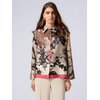 Chemisier satin beige femme